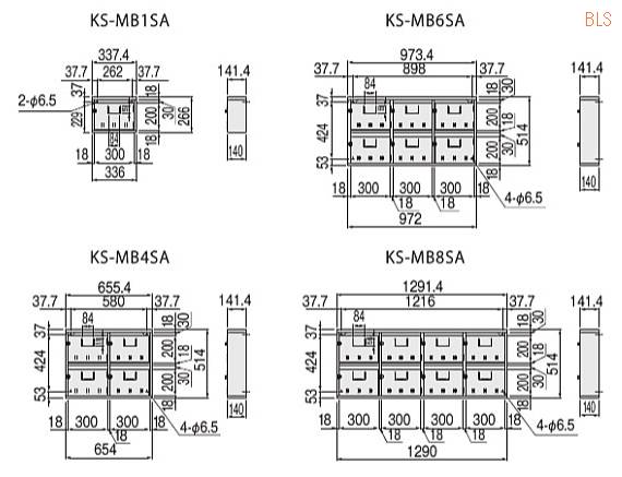 KS-MB１SA・4SA・6SA・8SA】キョーワナスタ／ポスト